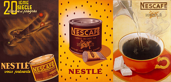 vintage Nescafé ads