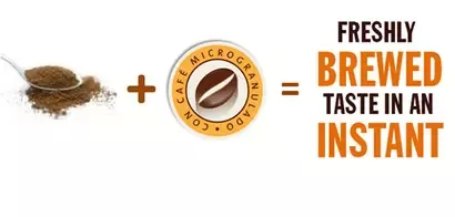 <em>Nescafé</em> premium instant coffee with micro-granules