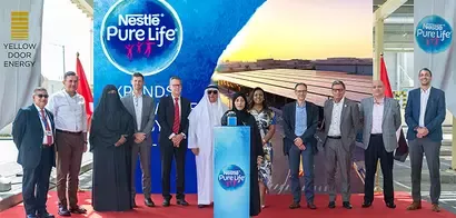 Towards Net Zero: Nestlé Pure Life & Yellow Door Energy Switch on Solar Carport in United Arab Emirates