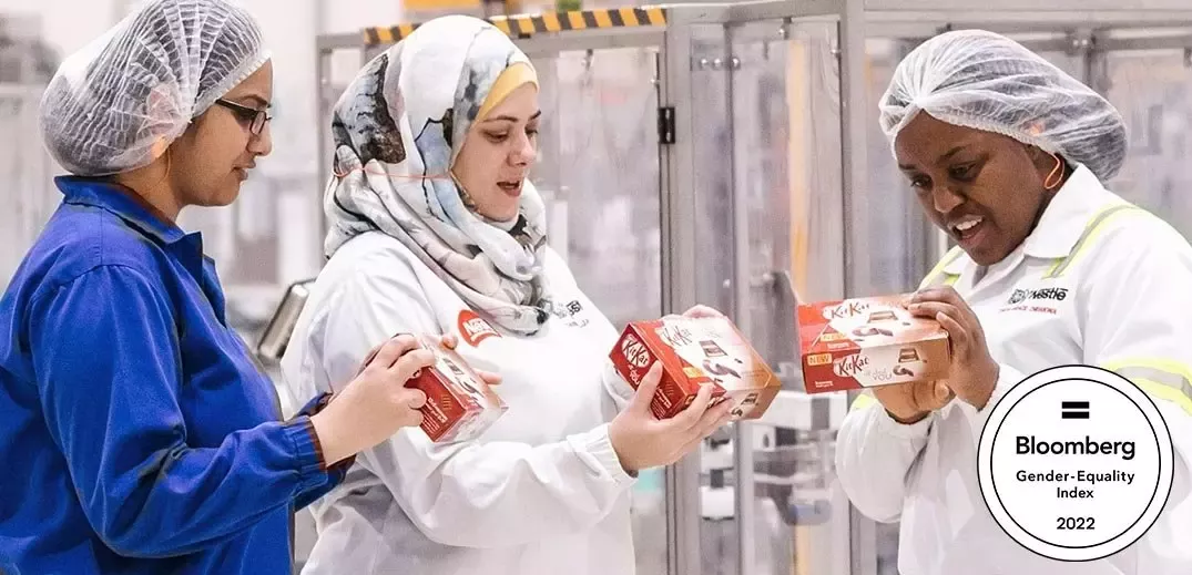 Nestlé recognized in 2022 Bloomberg Gender-Equality Index for fourth consecutive year