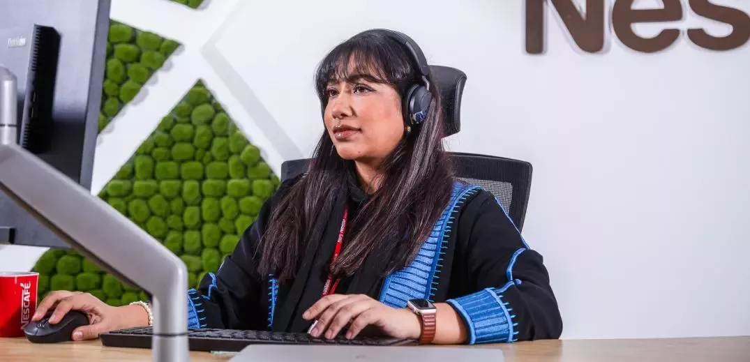 colleague working